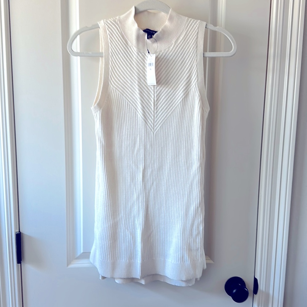 NWT Banana Republic Ribbed Sleeveless Sweater Blouse Top